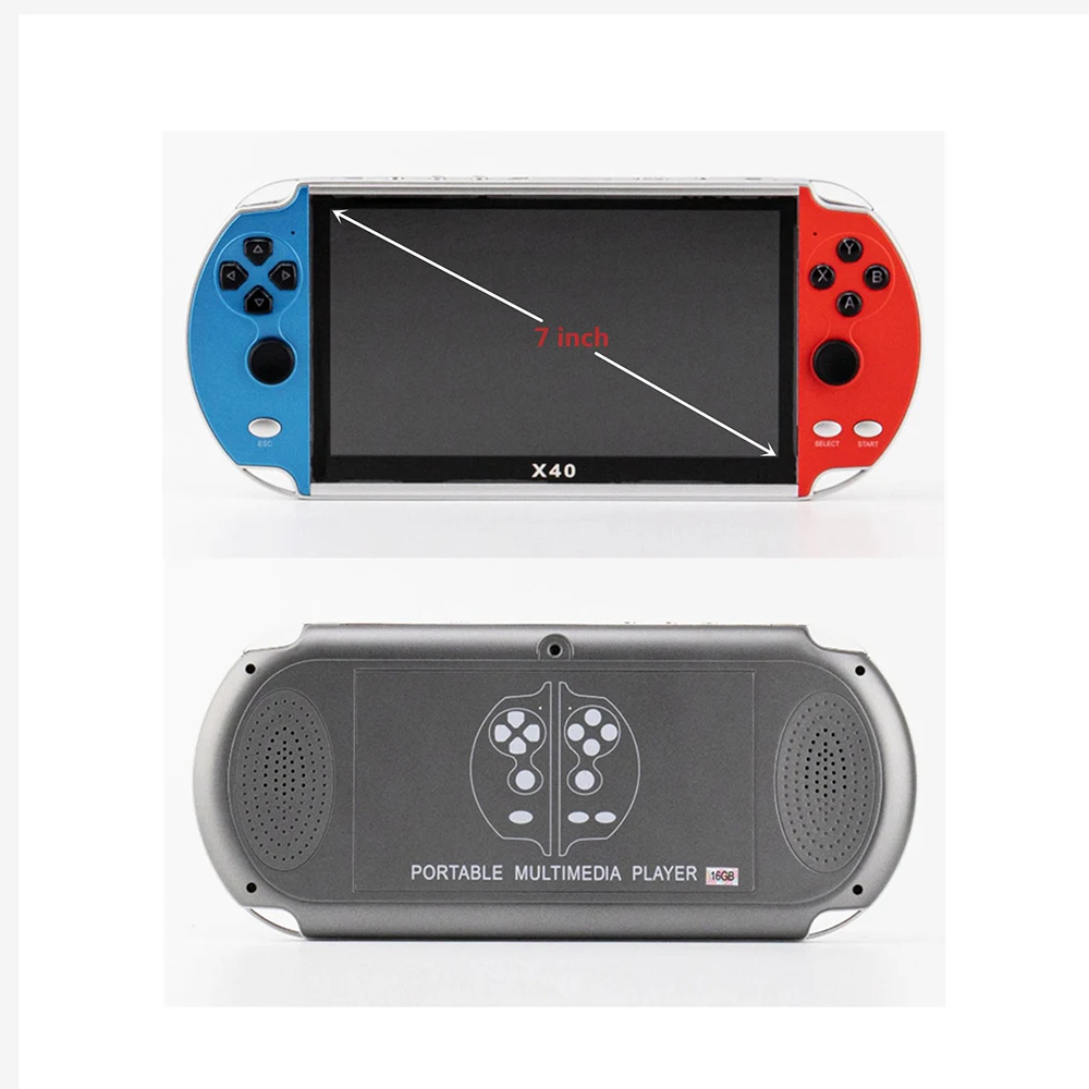 X40 игровой плеер 7 дюймов портативный многофункциональный двойной игроков