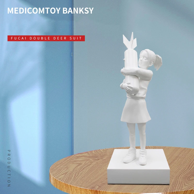 Современное искусство новая статуя бомбинг Бэнкси скульптура девушка уличное