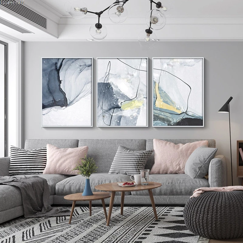 

Modern classic abstract poster artwork save simple background beautiful room decoration frameless canvas oil painting
