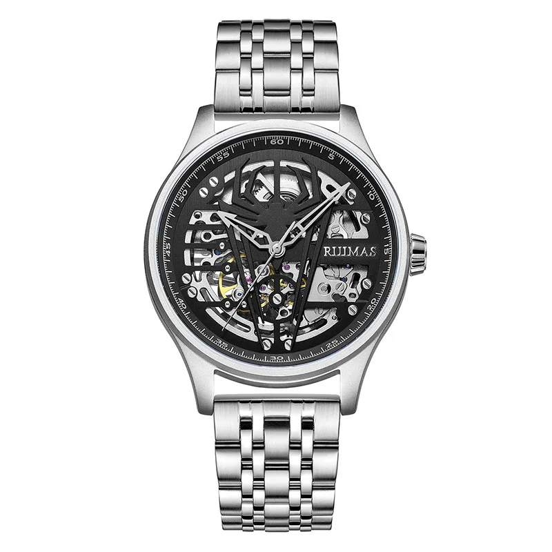 Оригинальные мужские модные повседневные Автоматические наручные часы RUIMAS с