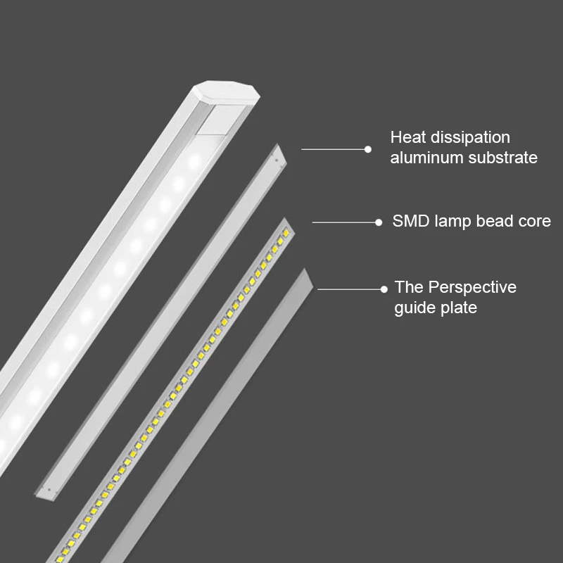 Светодиодный настольный светильник 3 цвета плавная регулировка яркости