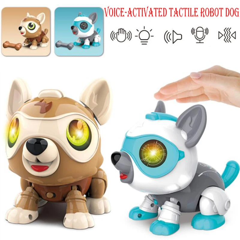 Новый Детский Электронный Робот с сенсорным управлением голосом игрушки для