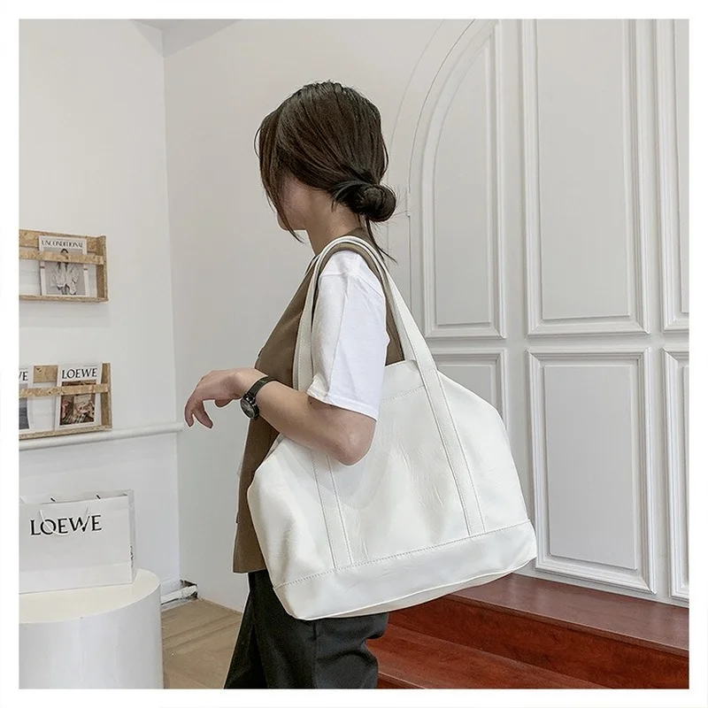 simple and large capacity handbag female summer 2021 new trendy fashion high quality western style shoulder bag net red tote bag free global shipping