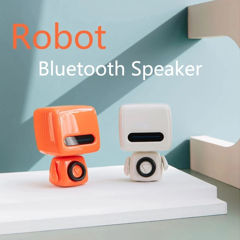 

Creative Robot Bluetooth Speaker Portable Mini Speakers Wireless Sound Box Subwoof Remote Control Take Photos Hands-free Calling