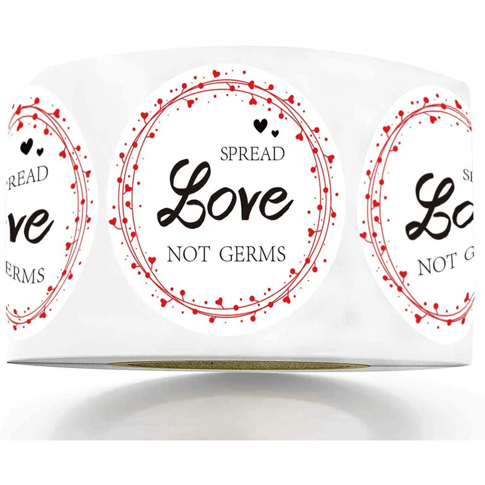 

Hand Sanitizer Labels 1 Inch Share Love Not Germs Stickers Thank You Labels Wedding Favor Hand Sanitizer Stickers 250 Pcs/Roll