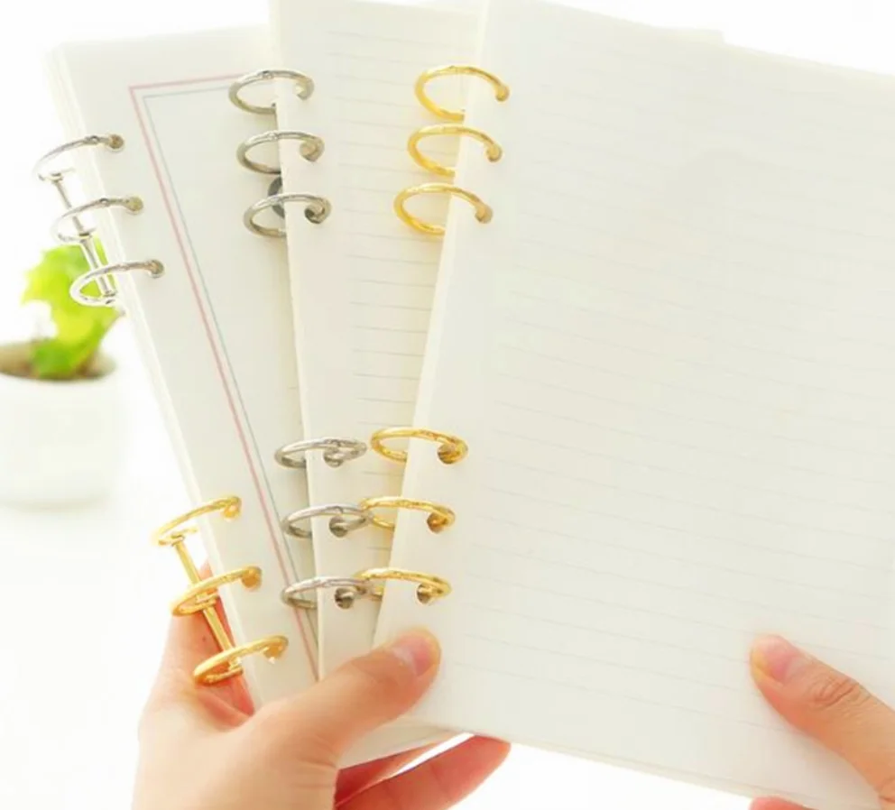 2 шт металлические кольца для переплета формата A5/A6/A7 скрепки альбома