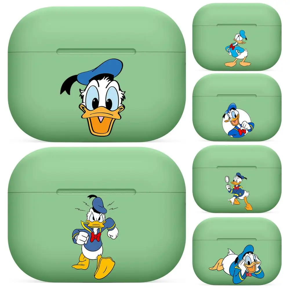 

Donald Duck For Airpods pro 3 case Protective Bluetooth Wireless Earphone Cover Air Pods airpod case air pod cases green