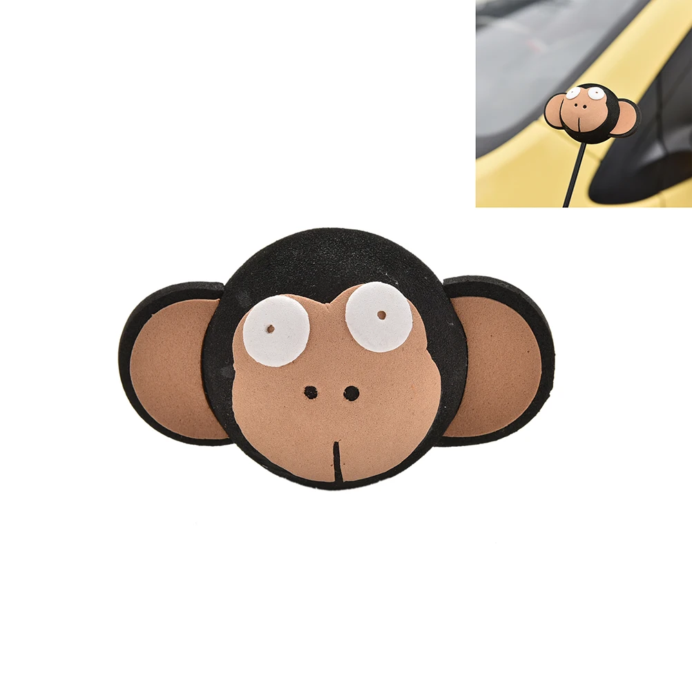 Автомобильная Милая большая обезьянка верхушка для антенны Eva декоративные