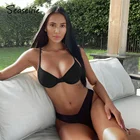 Купальник-бикини с чашками пуш-ап и заниженной талией