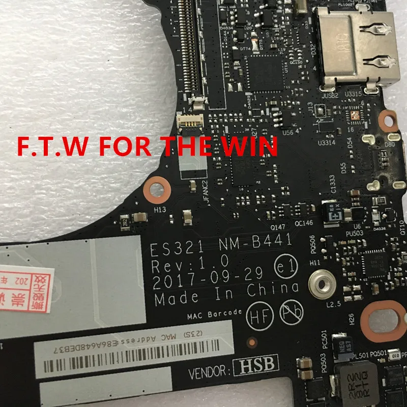 Billig 5B20Q59374 MB FÜR Para Lenovo Laptop Motherboard Ideapad 720S-13ARR CPU ES321 R72700U UMA HD4GFP NM-B441 100% Probado