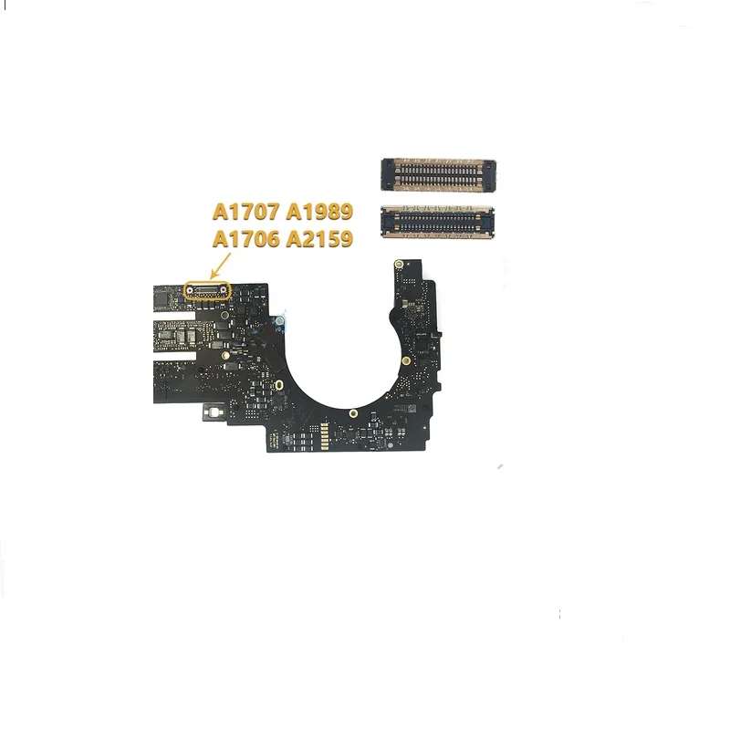 5 шт./лот для Macbook Pro A1706 A1707 A1708 A1989 A1990 A2159 A2251 A2289 ЖК EDP дисплей Разъем гнездо слот sim