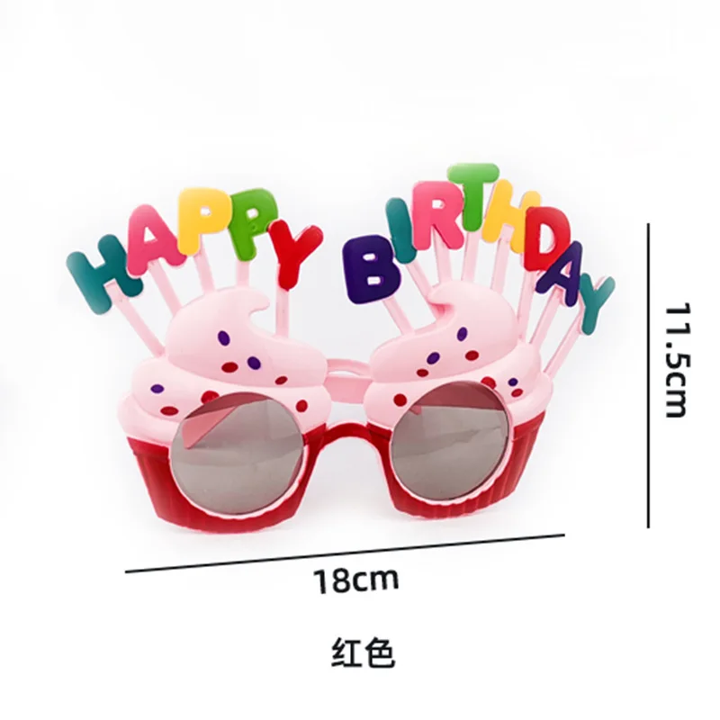 

Birthday Party Plastic Glasses Photographic Prop Party Dance Party game Funny Glasses Holiday Cake Decoration Gift Kids Toys