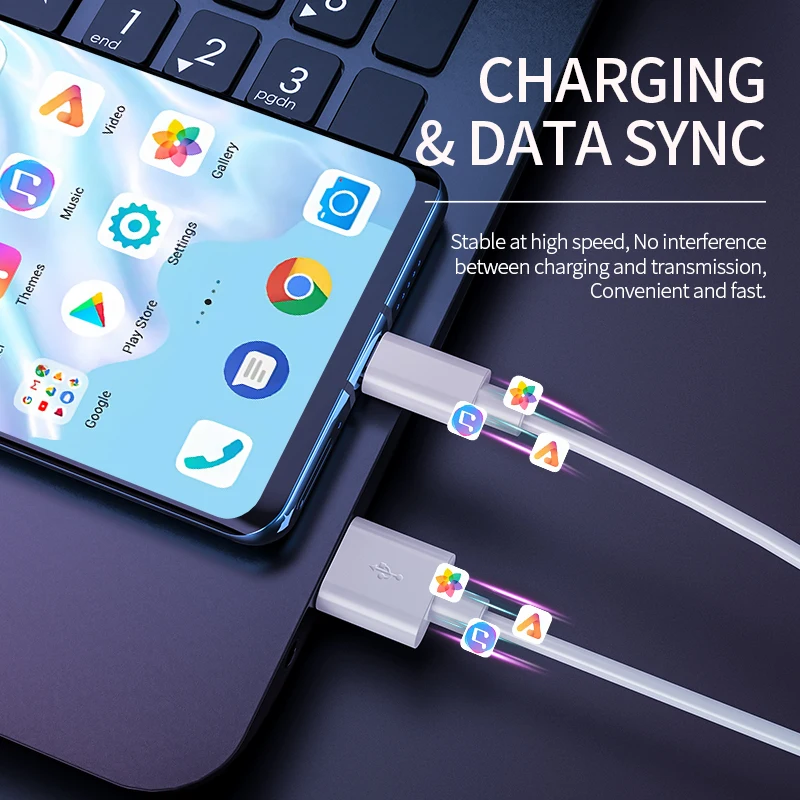 Супер тонкий Type C кабель 5A Быстрый зарядный для Samsung S20 S9 USB быстрая зарядка