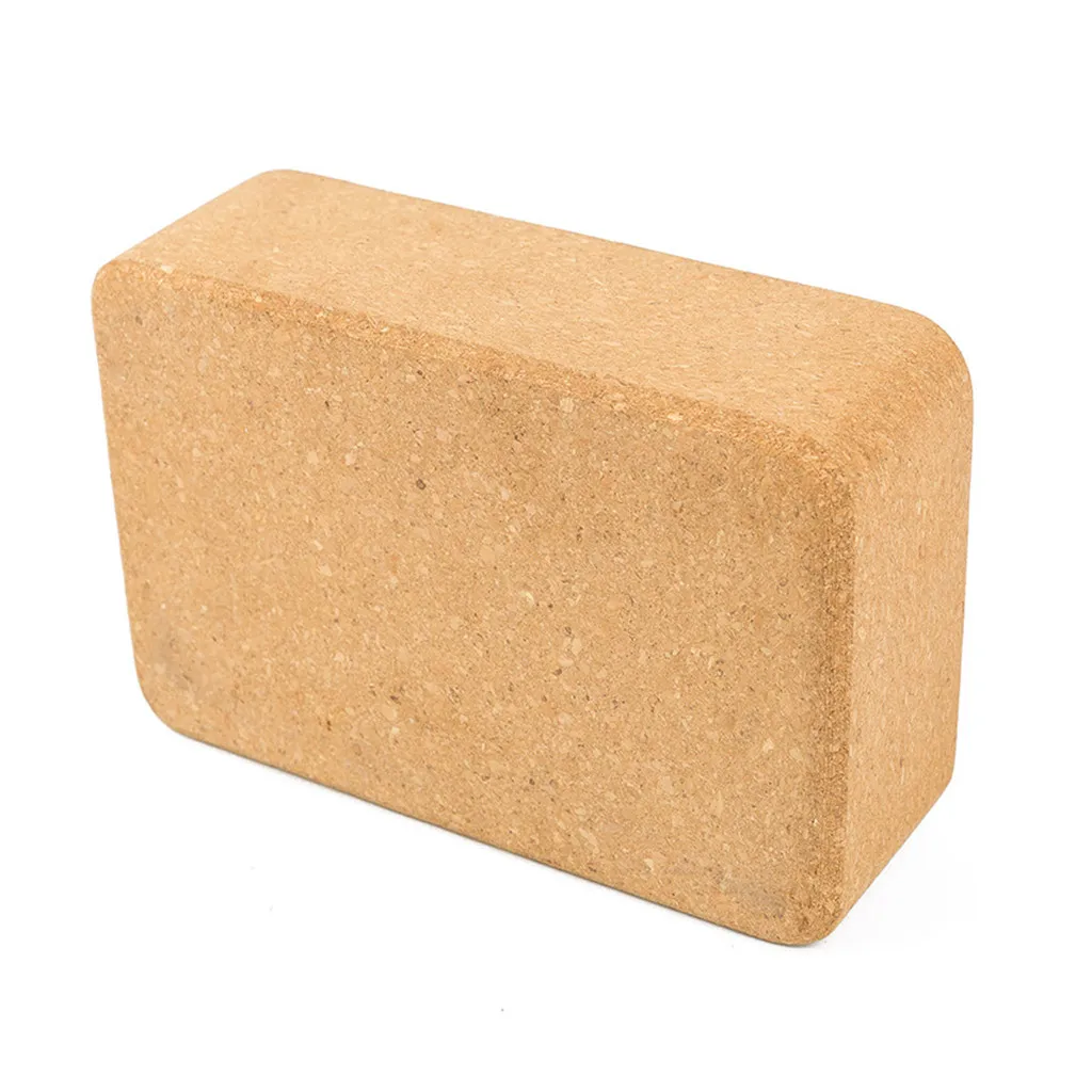 Блок для йоги из пробкового дерева высокой плотности вспомогательный инструмент