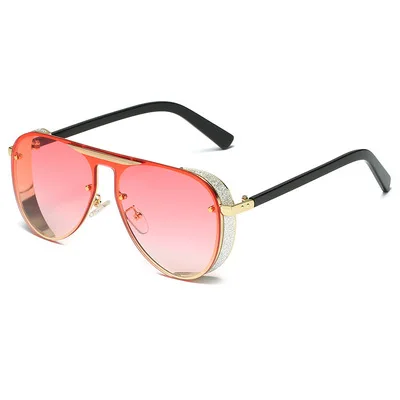 

Metal Big-framed Sunglasses For Men And Women Ocean Sunglasses Personality Street Photography Multicolor Glasses 2021 Style
