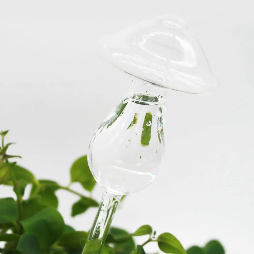 

Glass Mushroom Lazy Creative Drip Irrigation Household Green Plant Potted Automatic Watering Device Artifact Planting Pachine