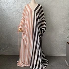Женское длинное платье с разрезом, в полоску, в стиле пэчворк, без бретелек, весна-осень 2021
