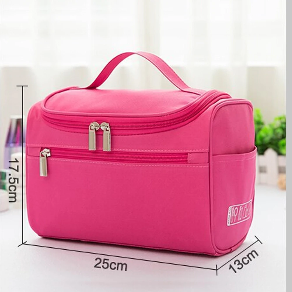 

Women Lady Large Capacity Makeup Bag Handle Organizer Cosmetic Case Toiletry Travel Storage Bags Hot Sell
