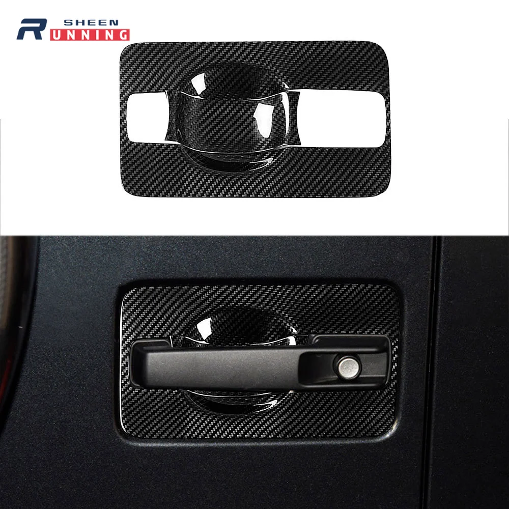 

For Mercedes Benz G500 W464 G63 19-20 Car styling Real Carbon Fiber Tailgate handle Base frame Stickers Car Accessories