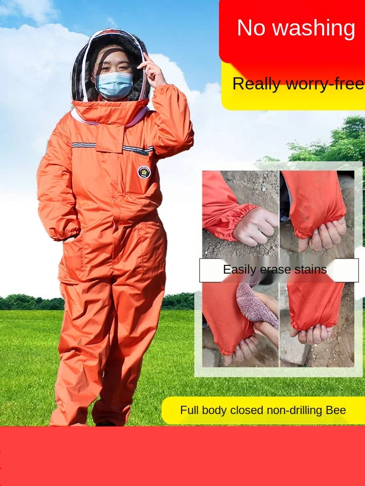 

NEW Beekeeping Suit wash free fabric suit for bees farm Orange bee suit clothes beekeeper costume Professional beekeeping tools
