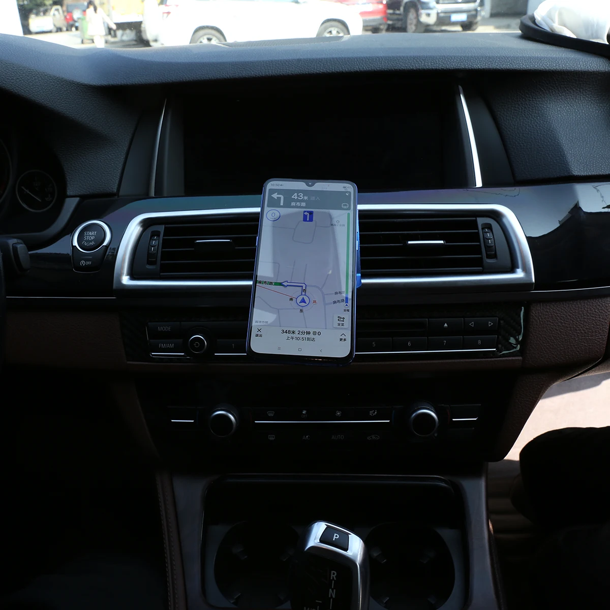 Автомобильный держатель для телефона bmw F10 F11 F07 5 Series 10 16 алюминиевый