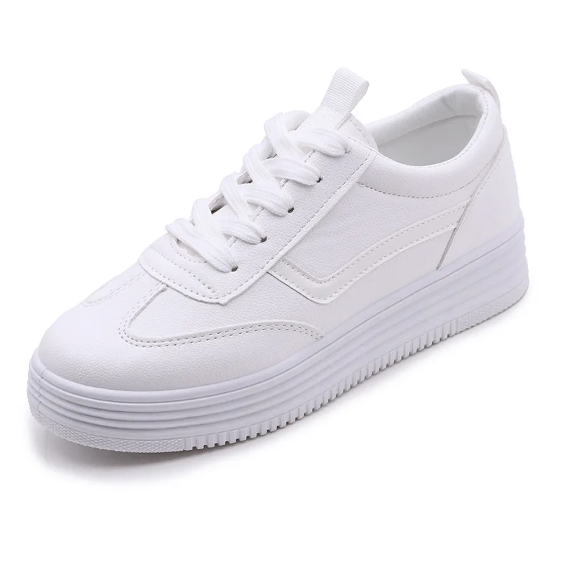Women Shoes Autumn New Style Casual Sports Fashion Shoes Korean-style Stylish Versatile White Shoes Women's - Цвет: Белый