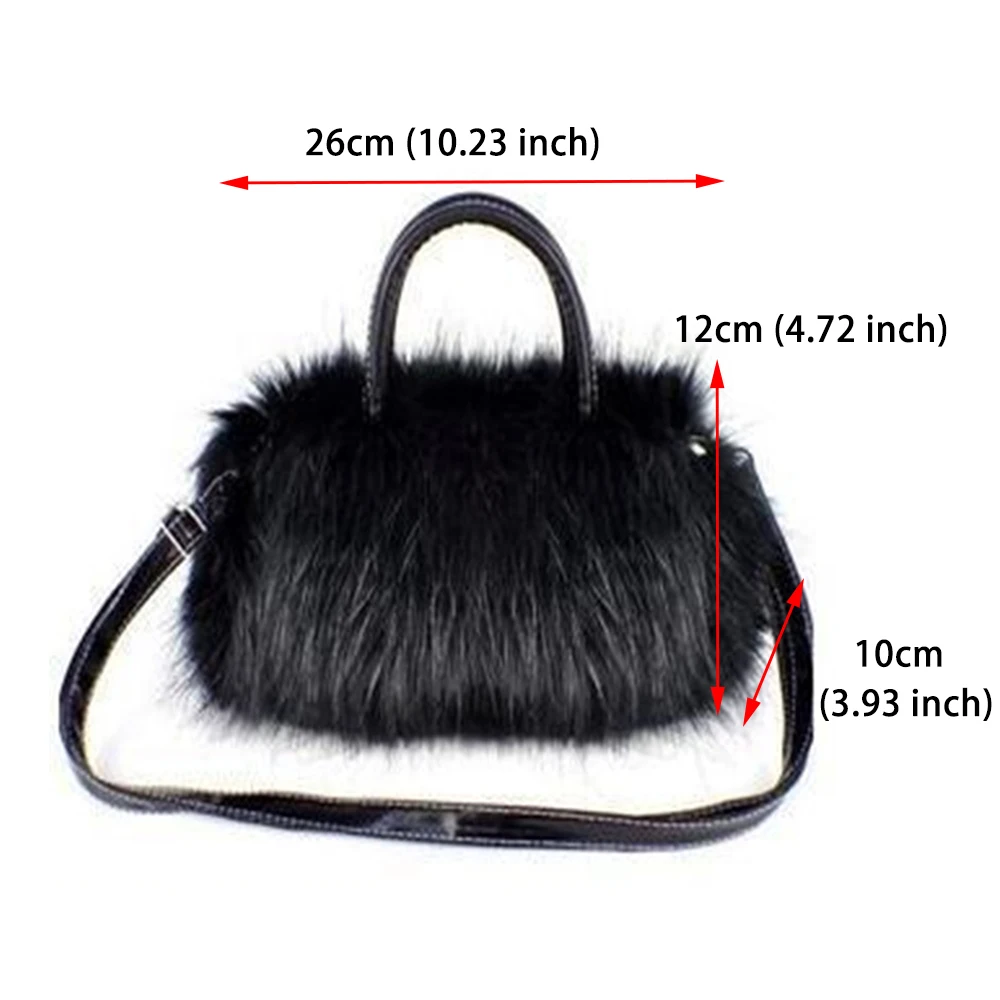 Новая зимняя женская сумка меховые сумки для женщин косая на плечо плюшевая