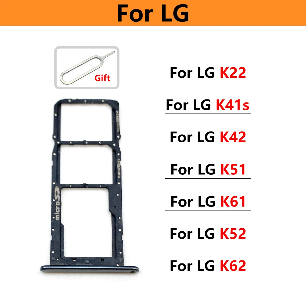Новинка держатель слота для SIM-карты для LG K22 K42 K52 K62 K41S K51 K61 запасные части