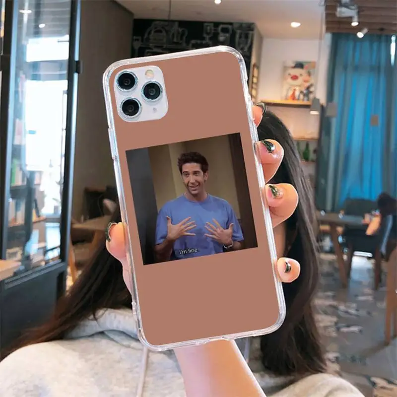 

American friends star Phone Case Transparent soft For iphone 5 6 7 8 11 12 s c se plus mini x xs xr pro max cover shell funda