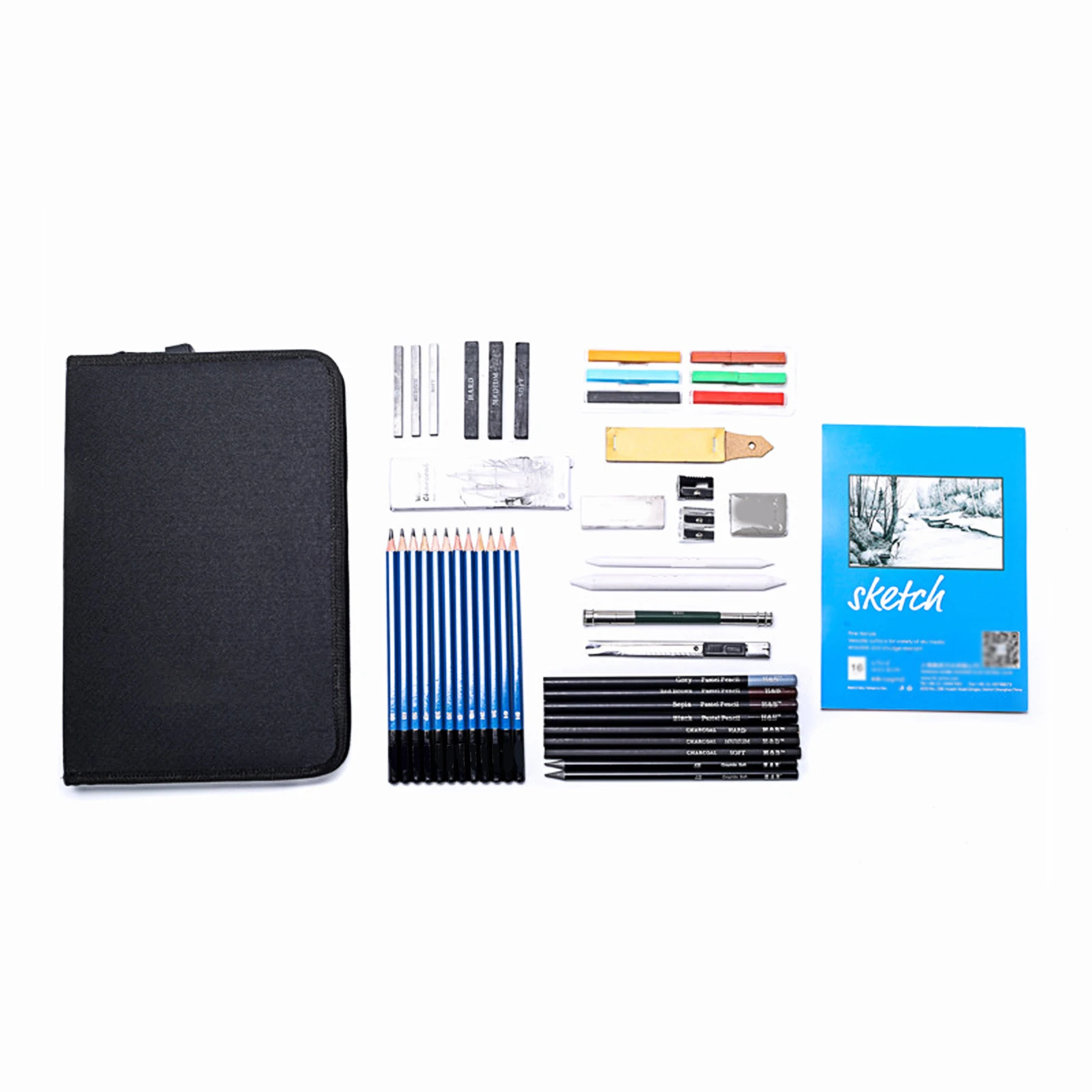 

48pcs Professional Sketch Drawing Pencils Set Drawing Kit Art Wood Practical Pencils Painter School Home Students Art Supplies