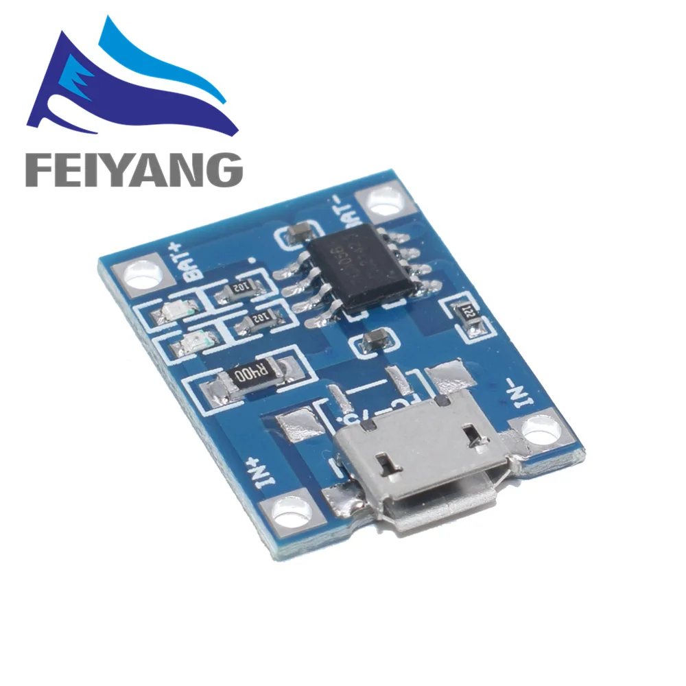 1 шт. type-c/Micro USB 5 В 1A 18650 TP4056 модуль зарядного устройства для литиевых батарей зарядная плата с защитой двойные функции 1A li-ion - Цвет: TP4056 MICRO