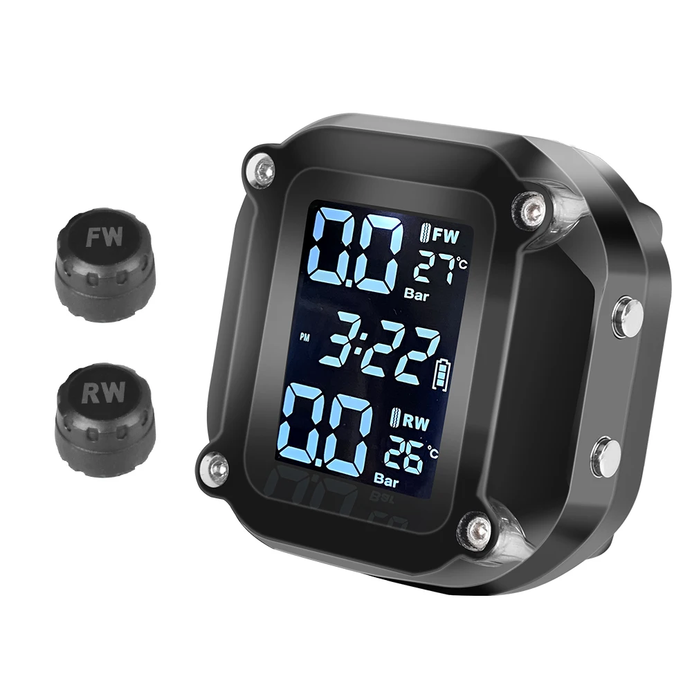 Система контроля давления в шинах TPMS для мотоцикла система с ЖК-дисплеем и USB