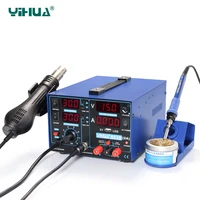 yihua 853d 2a with usb rework station welding hot air rework station 3 in 1 220v110v free shipping 332721cm