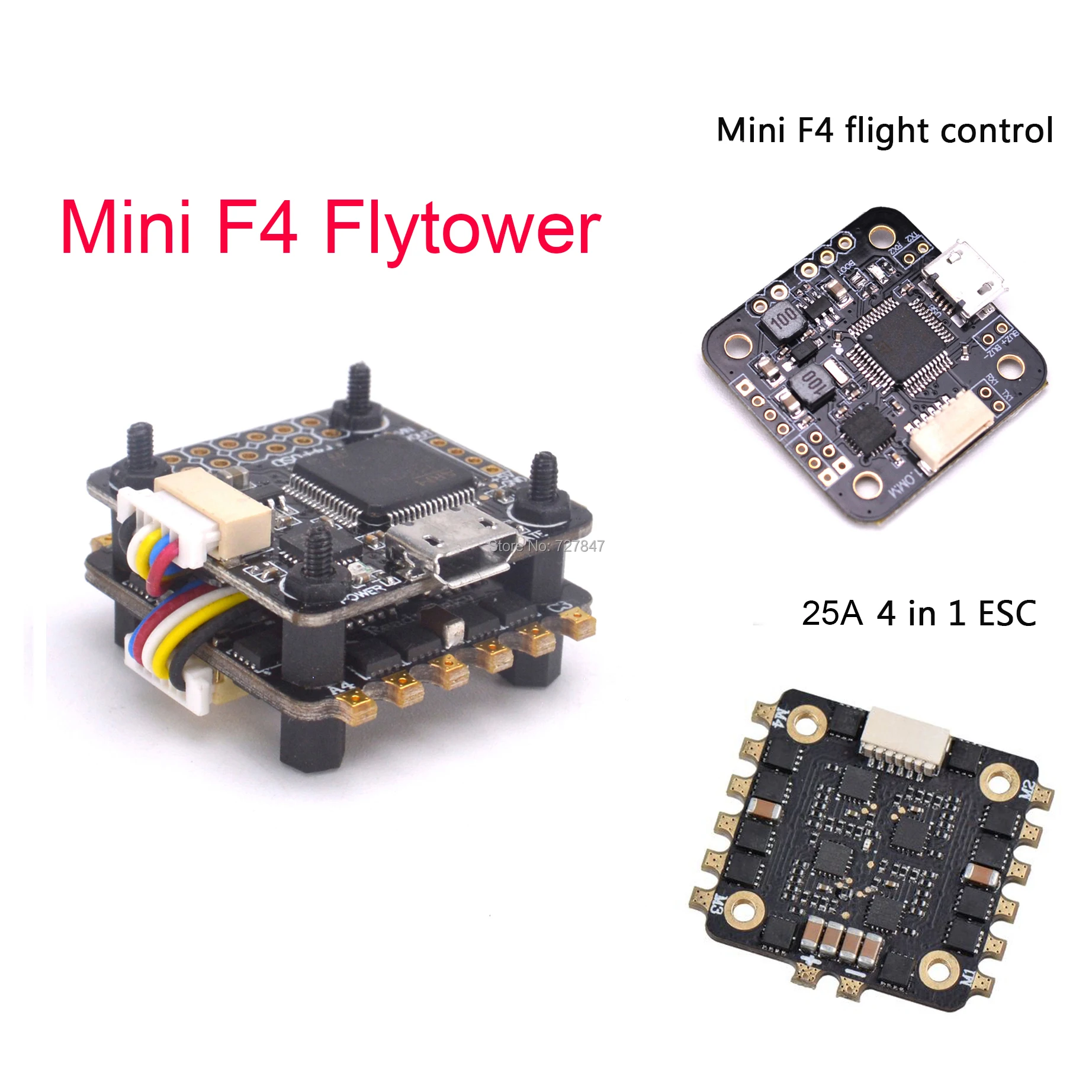 Mini F3 / F4 управление полетом flyбашня Встроенный OSD 4 в 1 5 1A BEC 25a ESC поддержка Dshot для FPV
