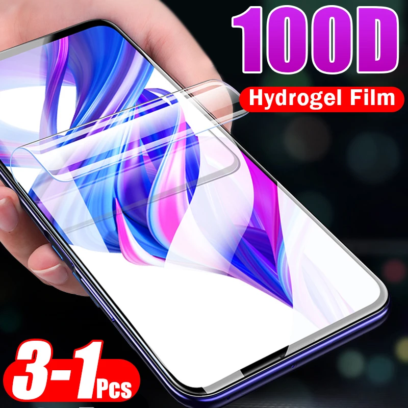 1 3 шт 100D Защитная Гидрогелевая мягкая пленка для huawei Honor 8 9 10 Lite 8x9x20 Pro 10i экрана