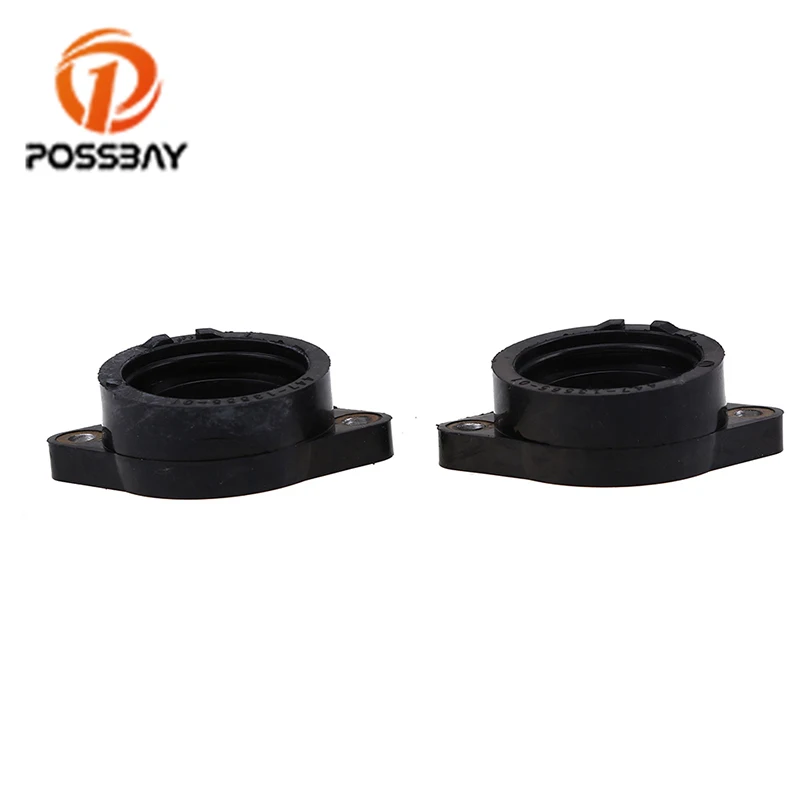 POSSBAY 2 шт. черные мотоциклетные запчасти карбюратор интерфейс впускной коллектор