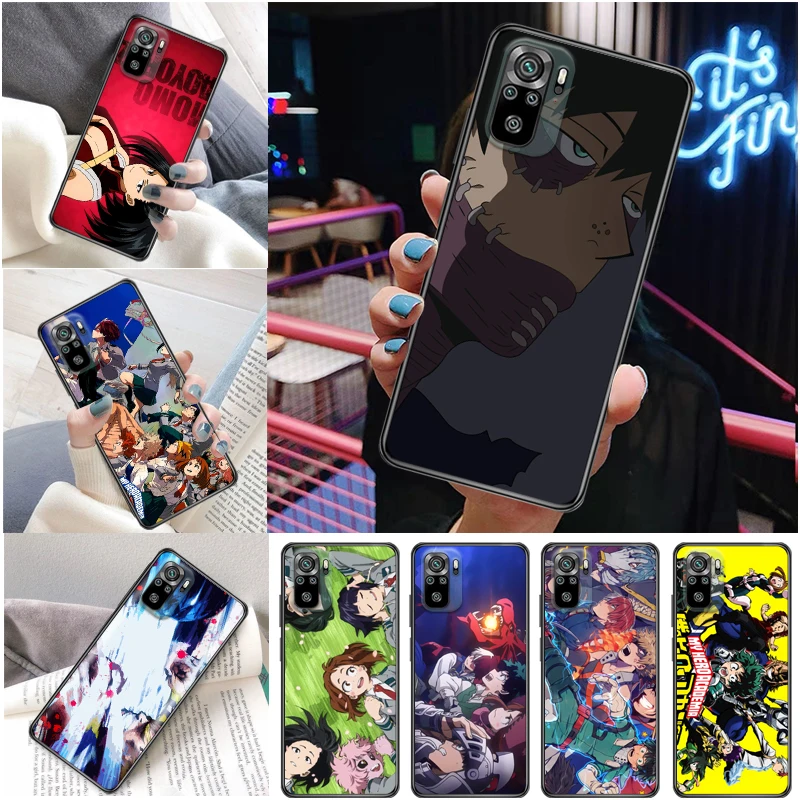 

My Hero Academia Tomura Boku Bakugou Katsuki Todoroki Shouto Dabi Shigaraki Phone Case For Xiaomi Redmi Note 10 10T Pro Coque