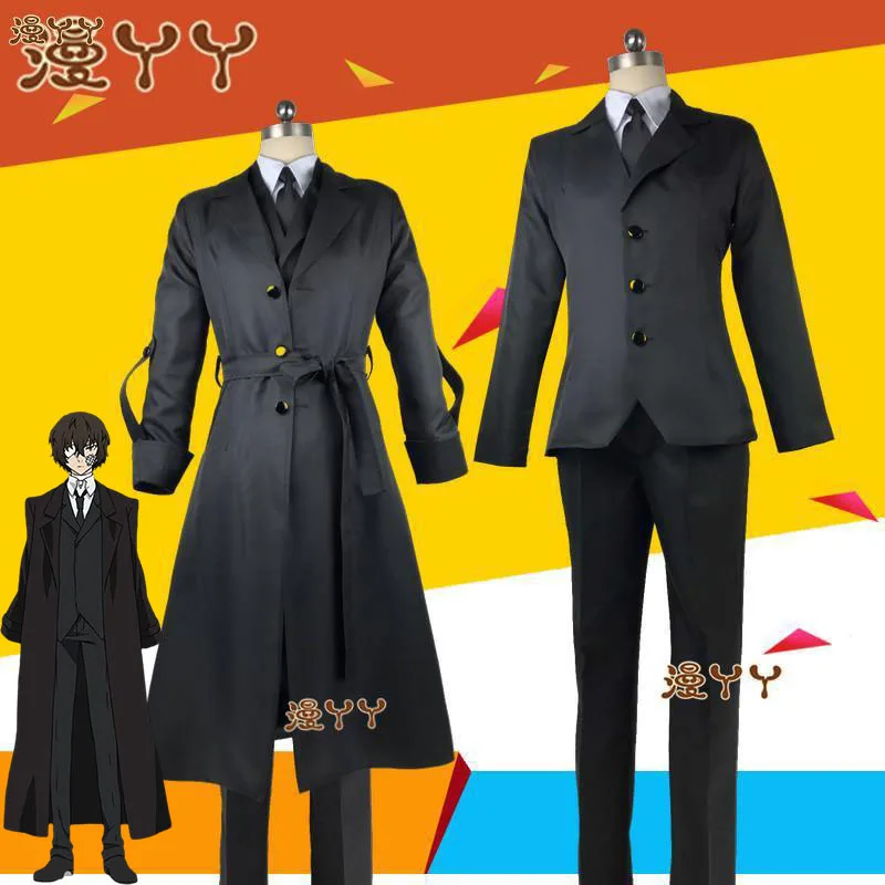 Godzilla Hong Косплей Костюм для мужчин Черная куртка футболка и штаны галстук бабочка