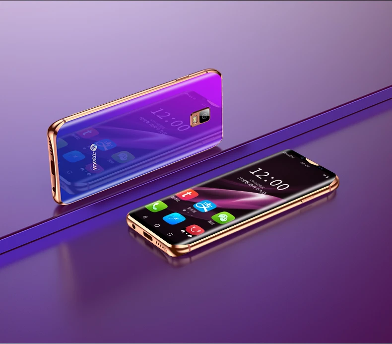 Синий Anica K-Touch i10s mini 4G смартфон 3,5 дюймов 3 ГБ ОЗУ 32 ГБ/64 Гб ПЗУ Android 8,1 года с функцией Wi-Fi точки доступа, маленький кожаный мобильный телефон - Цвет: Синий