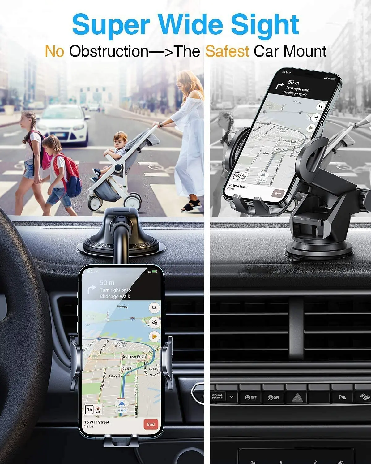 portable car phone holder air vent dashboard flexible long arm mechanical mobile phone holder in car universal for 4 7 6 7 inch free global shipping