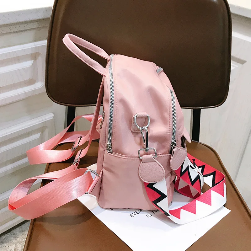 

New Casual Preppy Style Women Backpack Letter Panelled Girl School Bag Oxford Backpack Women Travel Bag Mini Backpacks