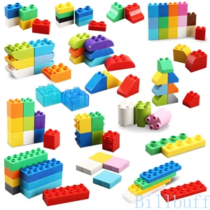 6 шт Большой Размеры Двойной Набор фигурок большие частицы Строительные блоки совместимы с аксессуар с двойным Аксессуар игрушка сделай сам для детей