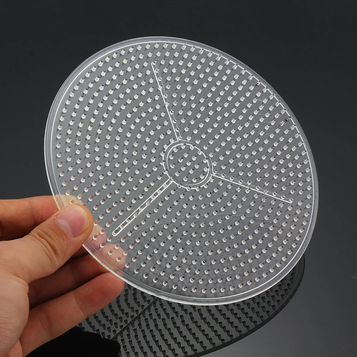 1 шт. воображение творчество большие Pegboards для Хама предохранитель бусины Прозрачный квадратный дизайн доска головоломки