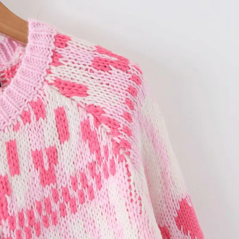 women cardigans winter knitted coat 2019 new fashion flower single button elegant pink thick knitwear femme warm chic sweaters |