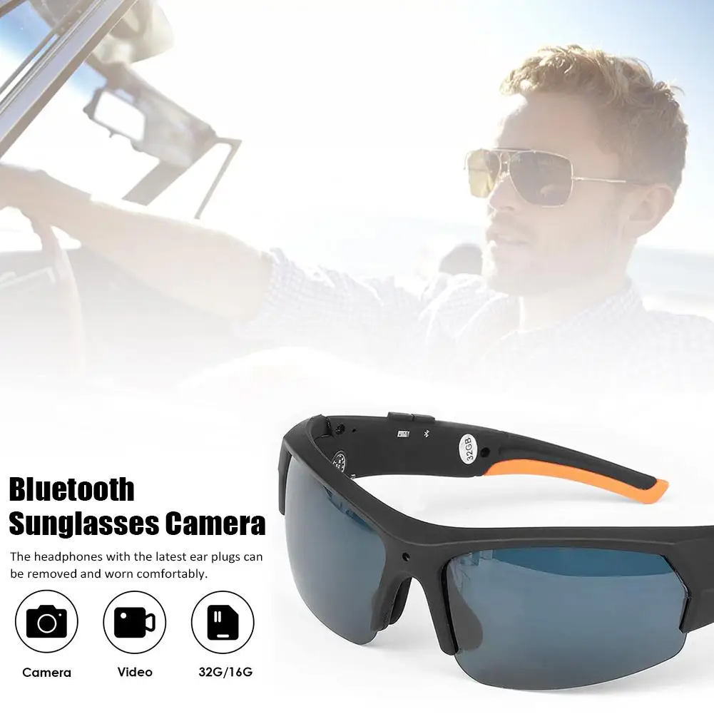 Солнцезащитные очки с Bluetooth портативные спортивные смарт-очки камерой 1080P HD