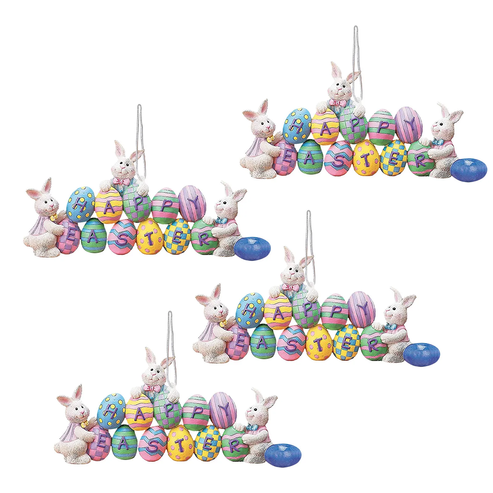 

Easter Decorations Party Bunny resin pendant Eggs Decorations Home Decor Hanging Ornaments Kids Living Room Bedroom decal