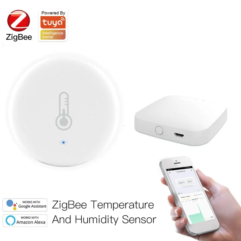 Новый датчик температуры и влажности Tuya система сигнализации умный дом для Amazon