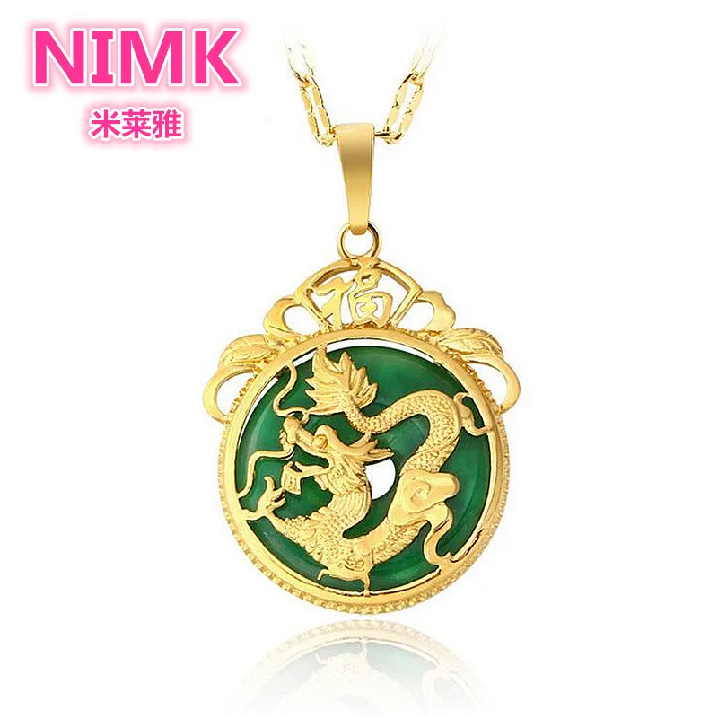 Новинка 2019 высокое качество роскошное золотое ожерелье с подвеской в виде