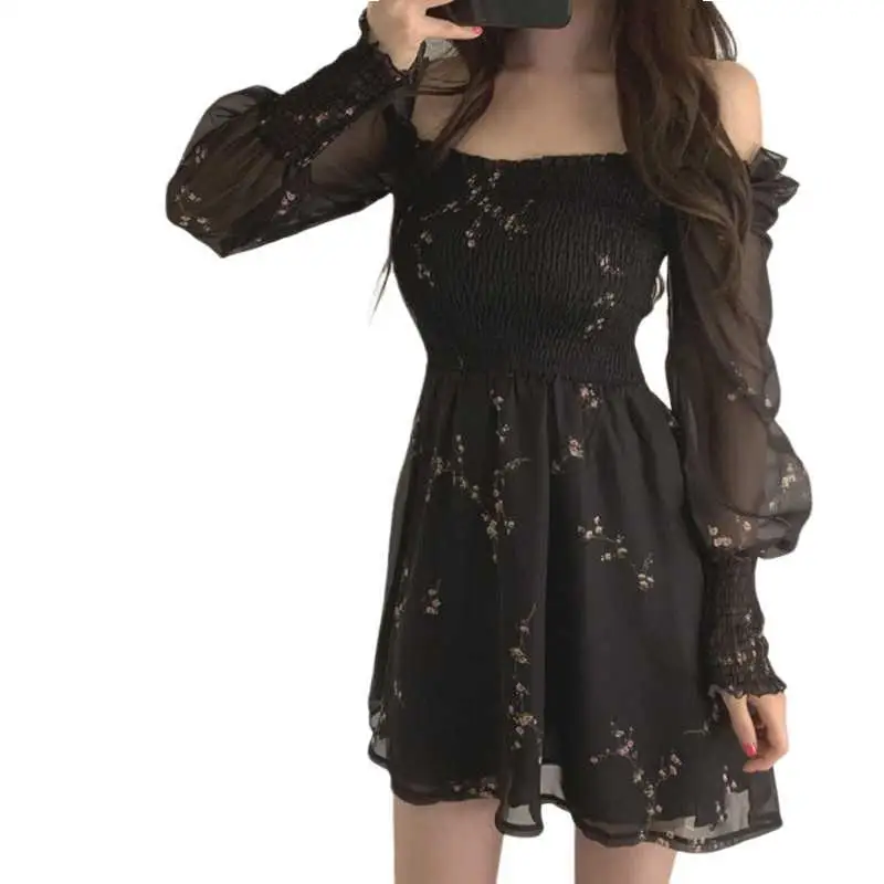 

Summer Dress Women Clothes Vestidos Casual Print Long Sleeve Dresses Female Party Beach High Waist Sexy Dress Ropa Mujer Q3749