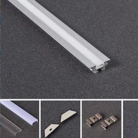 free shipping 70mlot 2m led aluminium profilerigid strip channelrecessed flat cabinet bar light 3 years warranty